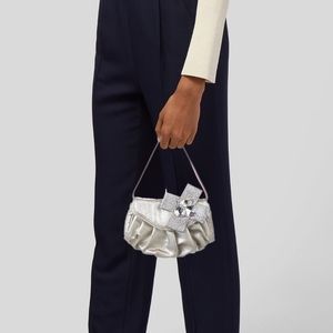 ❤️SOLD❤️NWT Felix Rey Pleated Metallic Mini Evenin